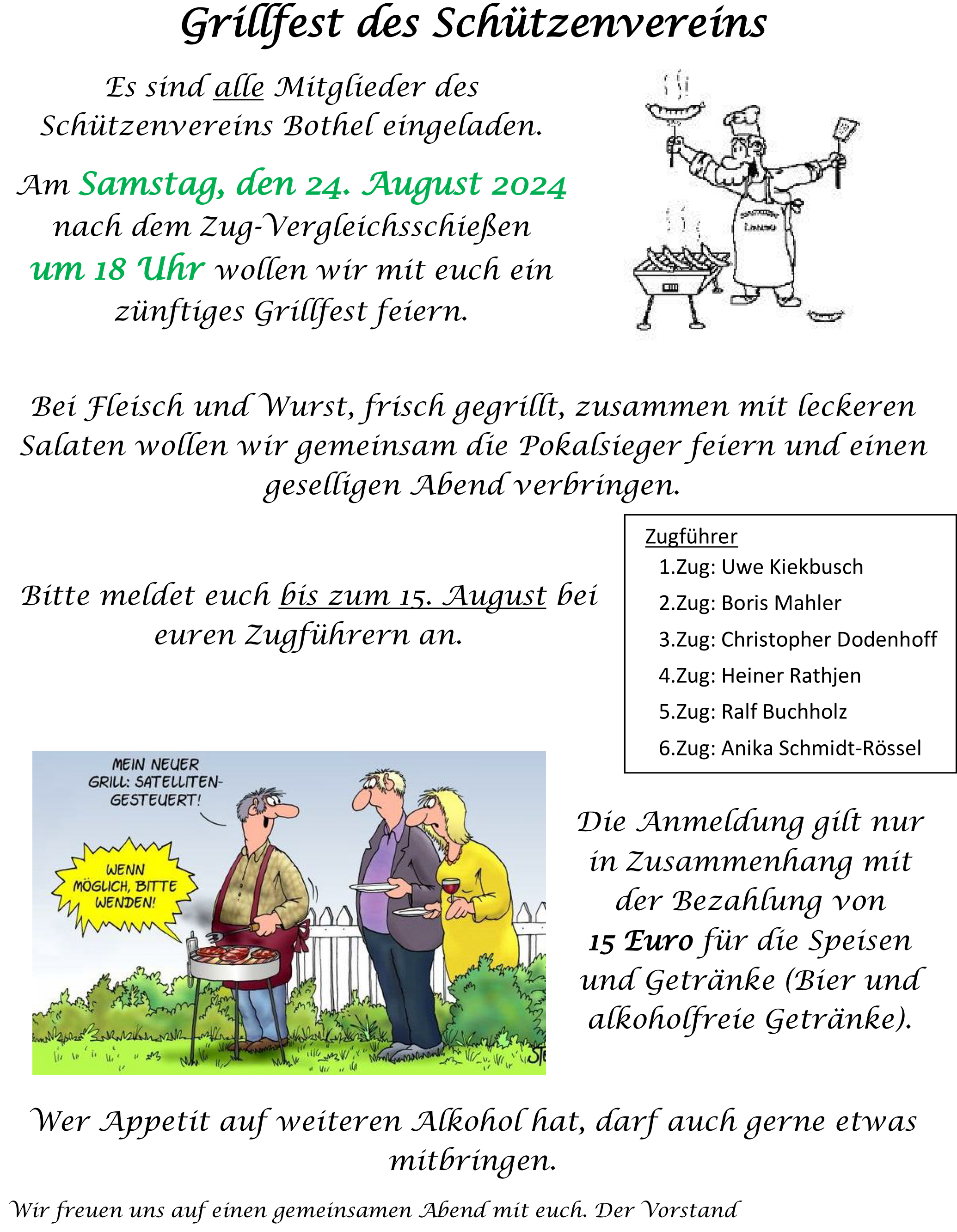 Grillfest Einladung